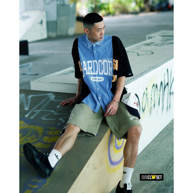 2ND CLOSET COLLEGE RECONSTRUCT COLLAR T-SHIRT