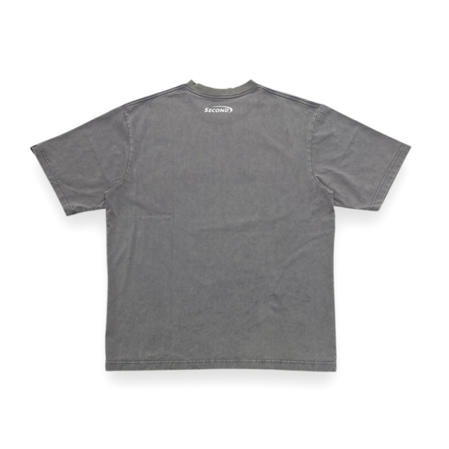 2ND CLOSET FLOWER EMBRODERY WASHED T-SHIRT