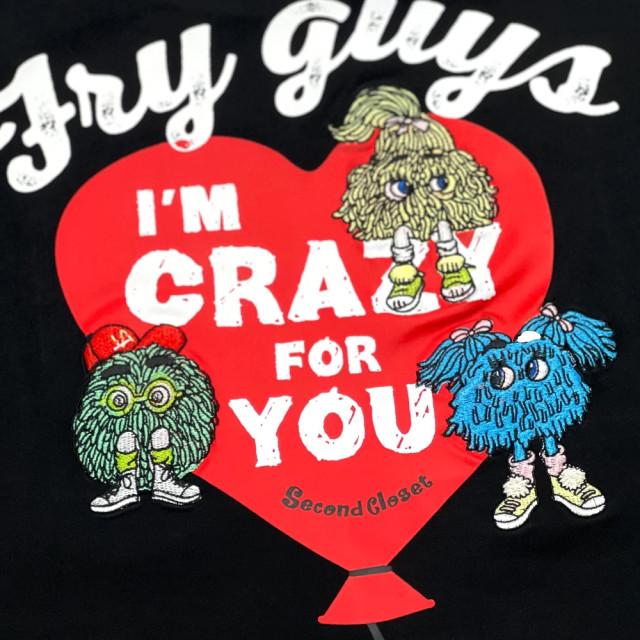 2ND CLOSET LOVE FRY GUYS BALLON T-SHIRT