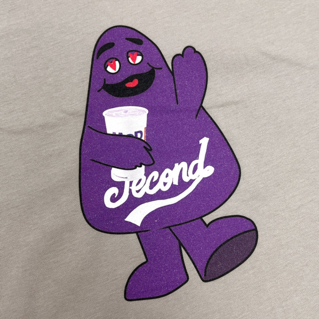 2ND CLOSET LOVE GRIMACE PRINTED T-SHIRT
