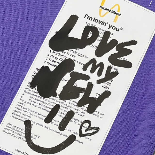 2ND CLOSET LOVE GRIMACE PRINTED T-SHIRT