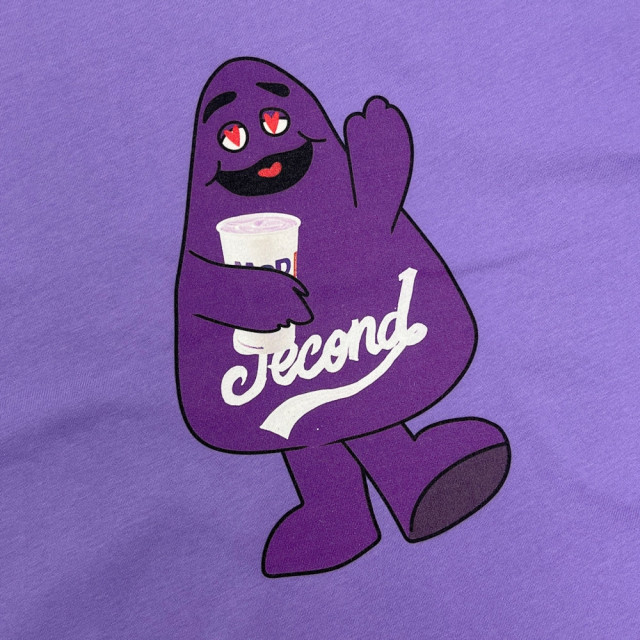 2ND CLOSET LOVE GRIMACE PRINTED T-SHIRT