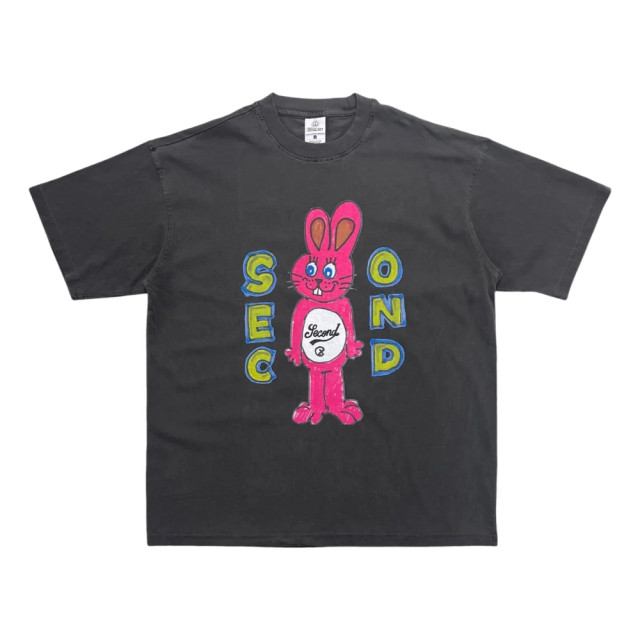 2ND CLOSET SECOUND RABBIT PRINT T-SHIRT