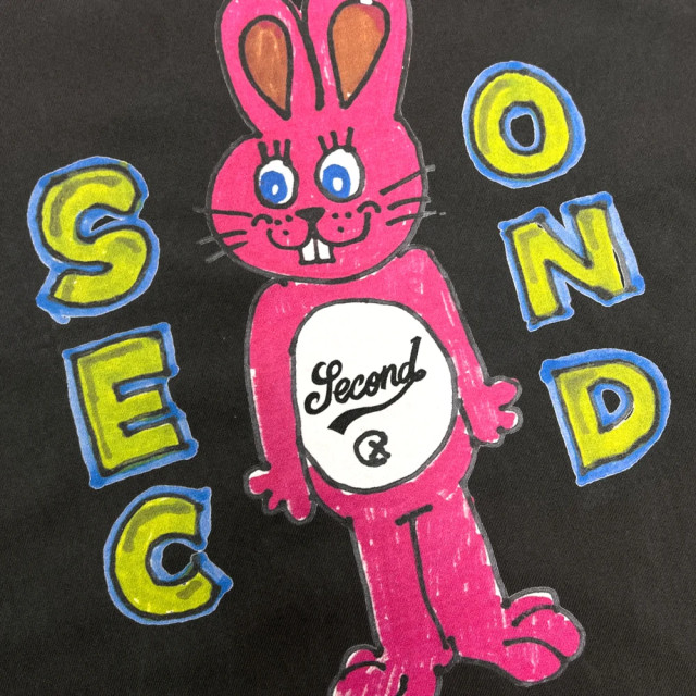 2ND CLOSET SECOUND RABBIT PRINT T-SHIRT