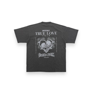 2ND CLOSET TRUE LOVE PRINTED WASHED T-SHIRT