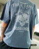 2ND CLOSET TRUE LOVE PRINTED WASHED T-SHIRT