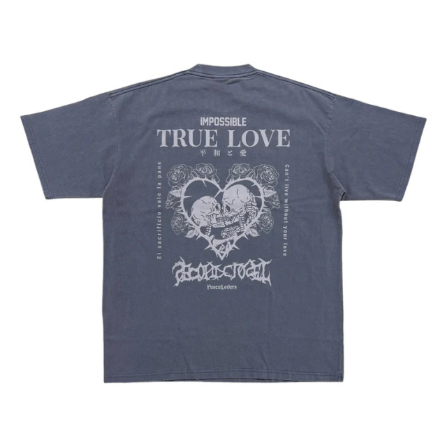 2ND CLOSET TRUE LOVE PRINTED WASHED T-SHIRT