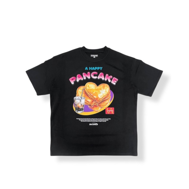 2ND CLOSET A HAPPY PANCAKE PRINTED T-SHIRT