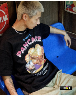 2ND CLOSET A HAPPY PANCAKE PRINTED T-SHIRT