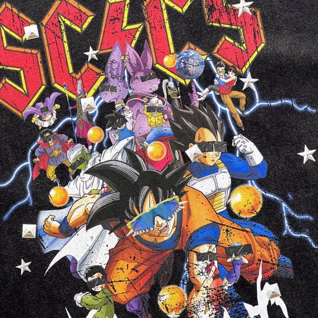 2ND CLOSET DRAGON BALL DESTROY WASHED PRINTED T-SHIRT