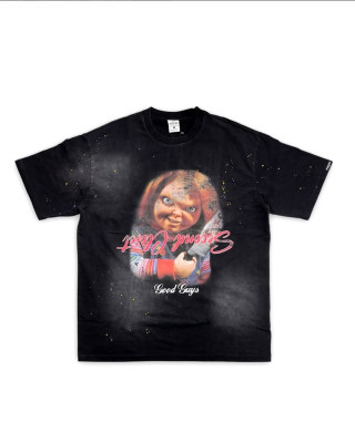 2ND CLOSET CHUCKY KILLER PRINTED WASHED T-SHIRT