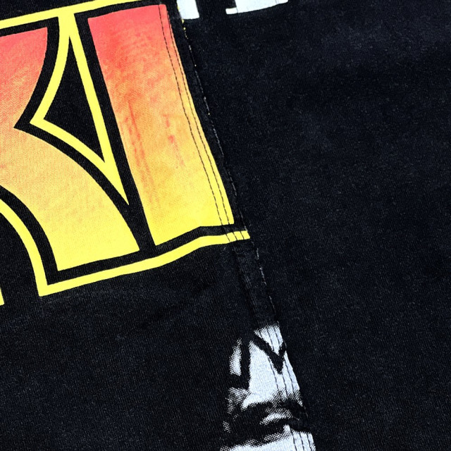 2ND CLOSET KISS THE BANDS RE-CONSTRUCTED WASHED T-SHIRT