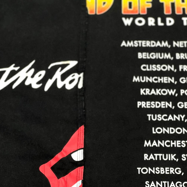 2ND CLOSET KISS THE BANDS RE-CONSTRUCTED WASHED T-SHIRT