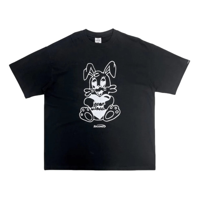 2ND CLOSET SECOND RABBIT WITH LOVE PRINTED T-SHIRT