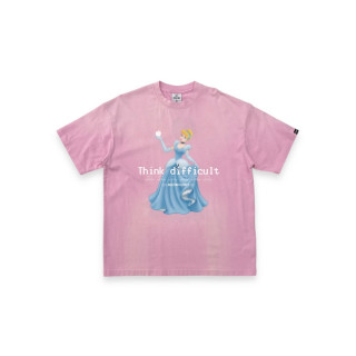2ND CLOSET THINK DIFFICULT CINDERALLA PRINTED T-SHIRT