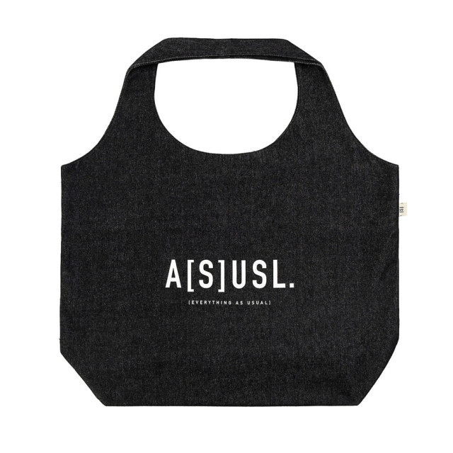 A[S]USL DENIM OVERSIZE TOTE BAG