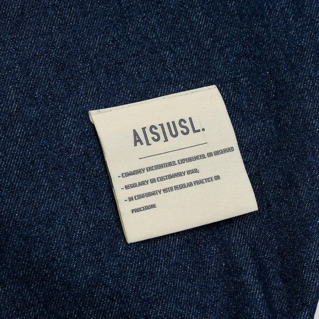 A[S]USL DENIM OVERSIZE TOTE BAG