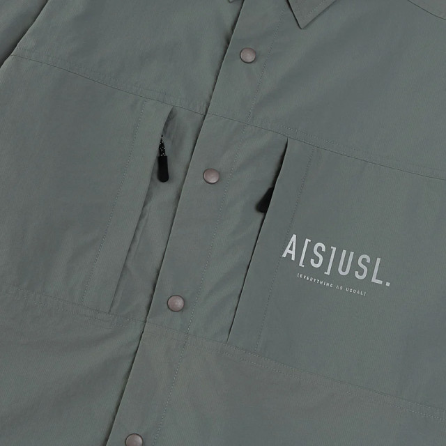 A[S]USL NYLON ZIPPER POCKET SHIRT