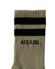 A[S]USL 2 STRIPES LOGO CREW SOCKS