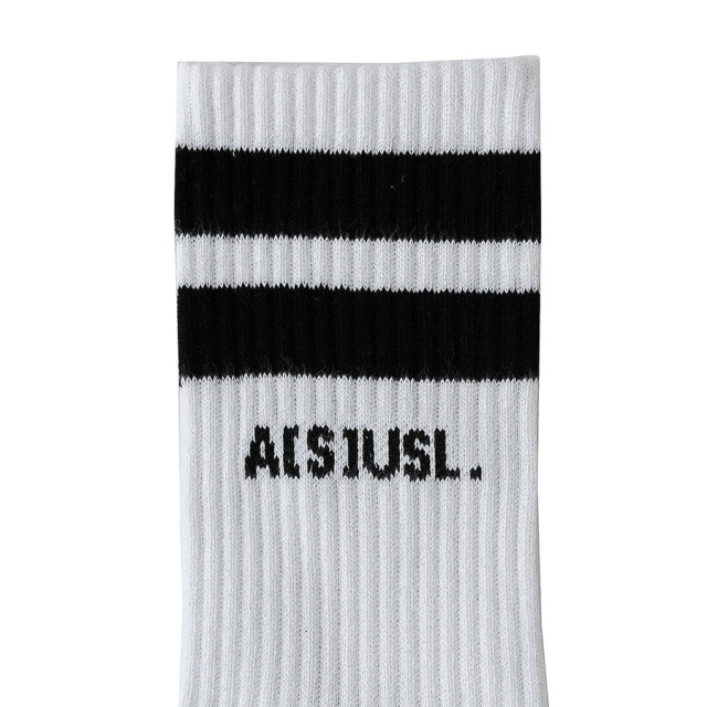 A[S]USL 2 STRIPES LOGO CREW SOCKS