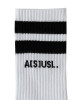 A[S]USL 2 STRIPES LOGO CREW SOCKS