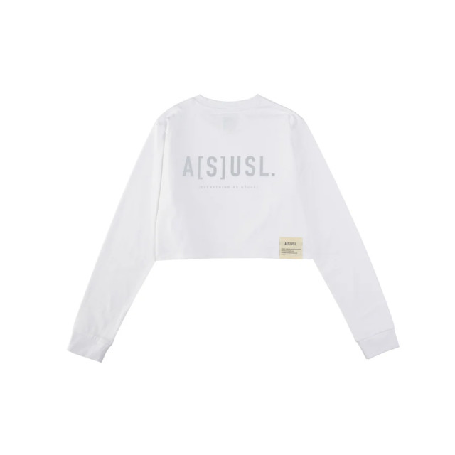 A[S]USL REFLECTIVE LOGO CROPPED LONG TEE