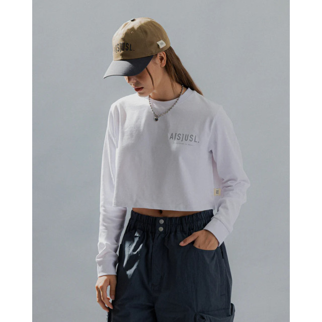 A[S]USL REFLECTIVE LOGO CROPPED LONG TEE