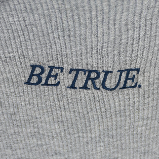 A[S]USL BE TRUE CROPPED POLO SWEATSHIRT