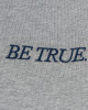 A[S]USL BE TRUE CROPPED POLO SWEATSHIRT