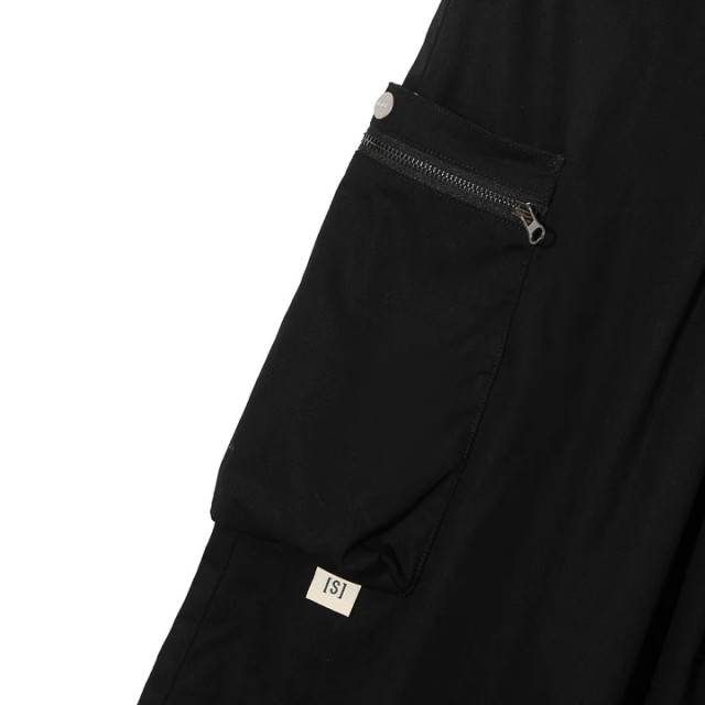 A[S]USL CANVAS ZIPPER POCKET WIDE PANTS