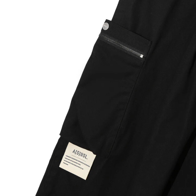 A[S]USL CANVAS ZIPPER POCKET WIDE PANTS