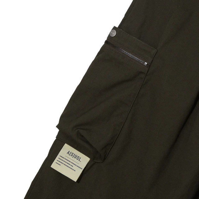 A[S]USL CANVAS ZIPPER POCKET WIDE PANTS