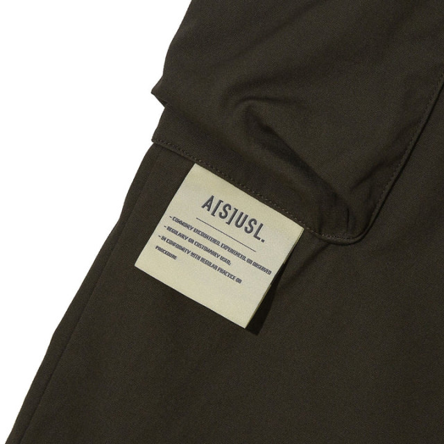 A[S]USL CANVAS ZIPPER POCKET WIDE PANTS