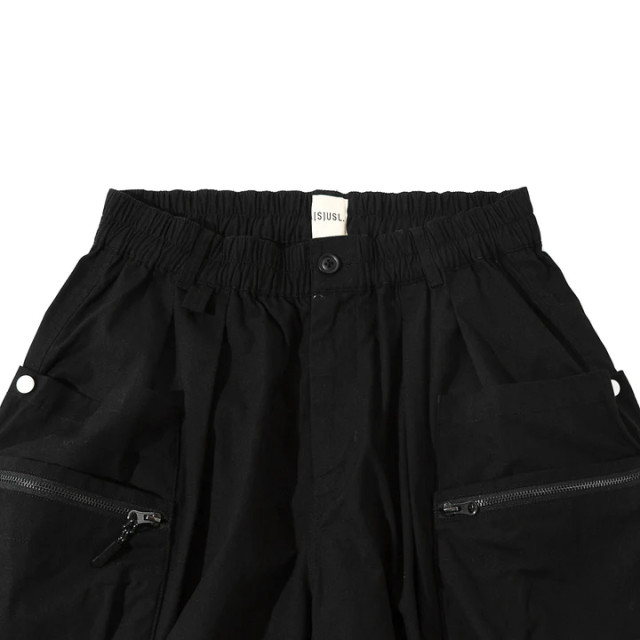 A[S]USL CANVAS ZIPPER POCKET BALLOON SHORTS