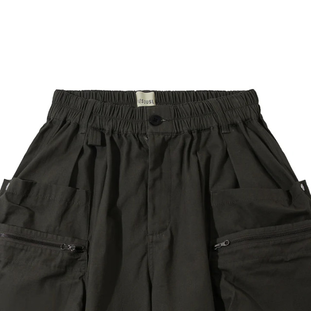 A[S]USL CANVAS ZIPPER POCKET BALLOON SHORTS