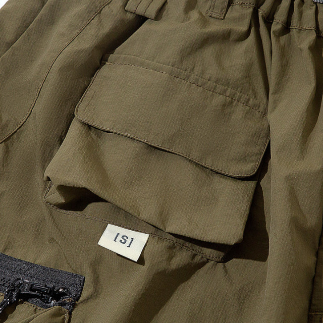 A[S]USL DOUBLE ZIPPER POCKET SHORTS