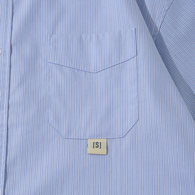 A[S]USL STRIPES MIX CHECKS B/D SHIRT