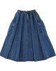 A[S]USL CARGO DENIM FLARE SKIRT