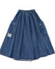 A[S]USL CARGO DENIM FLARE SKIRT