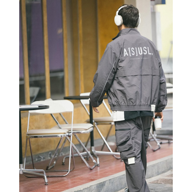 A[S]USL REFLECTIVE LOGO TRACK JACKET
