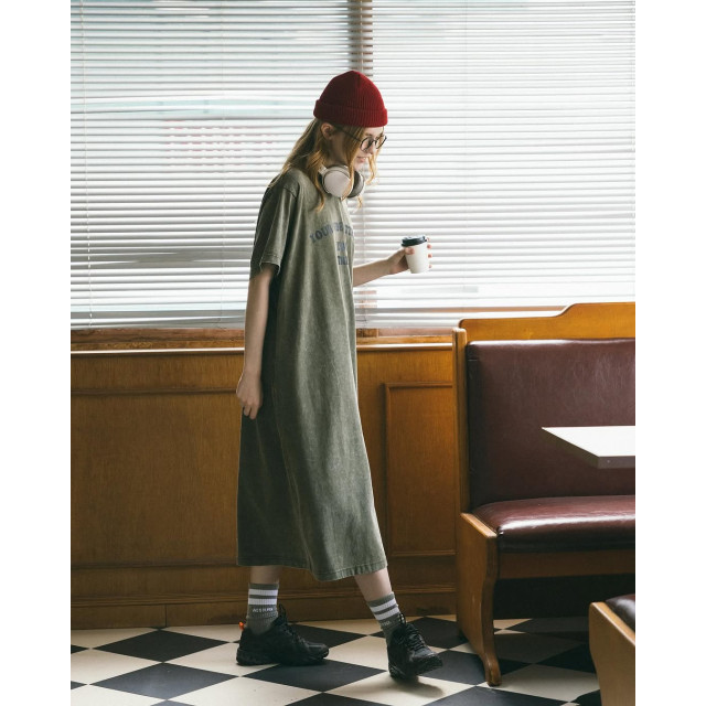 A[S]USL SNOW WASH VIBE ATTRACTION LONG TEE