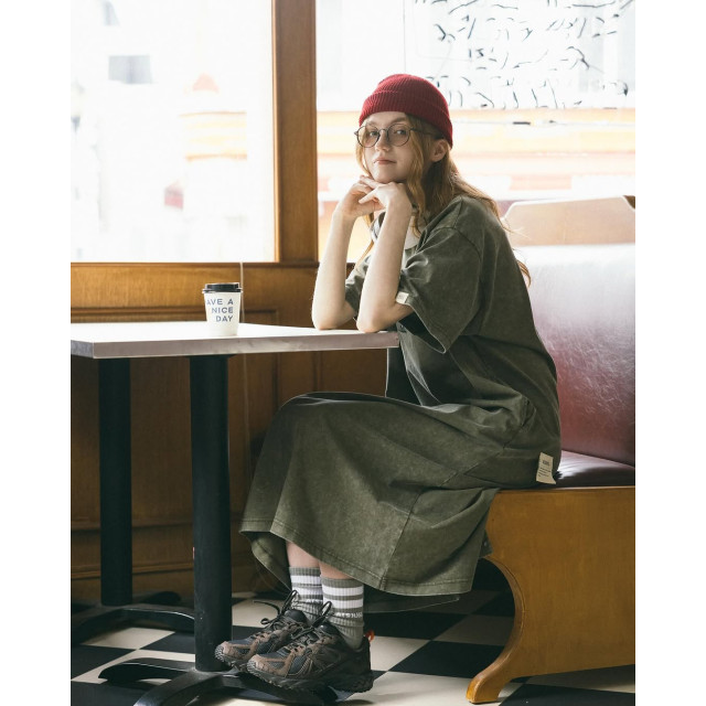 A[S]USL SNOW WASH VIBE ATTRACTION LONG TEE