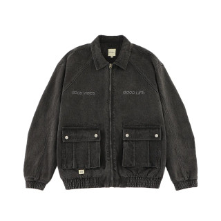 A[S]USL GOOD VIBES DENIM WORKER JACKET