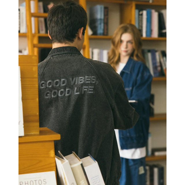 A[S]USL GOOD VIBES DENIM WORKER JACKET