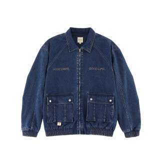 A[S]USL GOOD VIBES DENIM WORKER JACKET