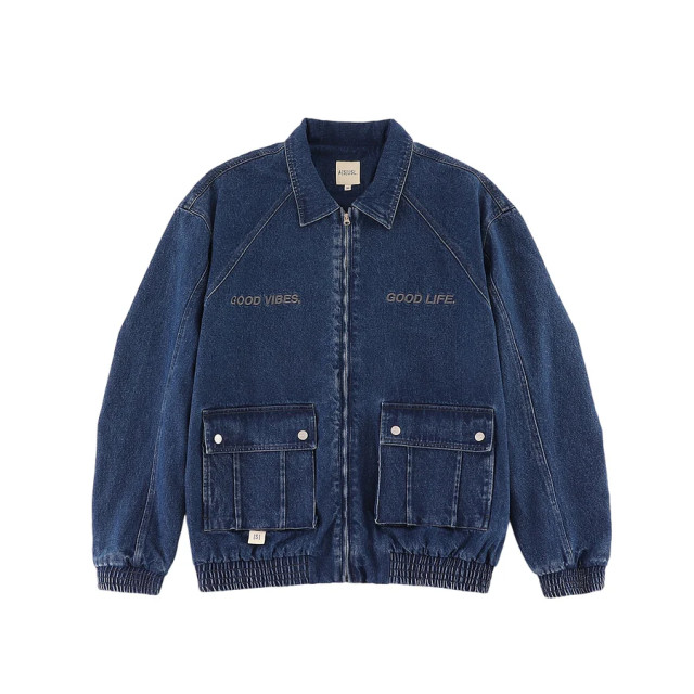 A[S]USL GOOD VIBES DENIM WORKER JACKET