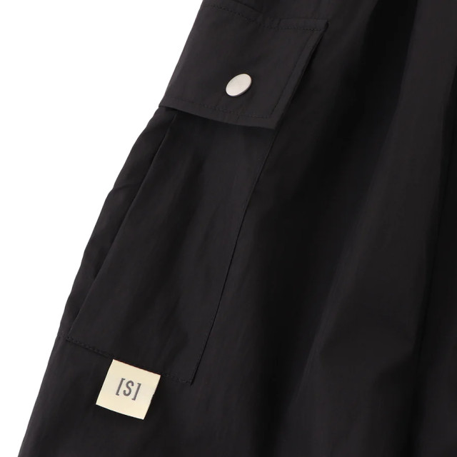 A[S]USL COTTON/NYLON POCKETS LONG DRESS