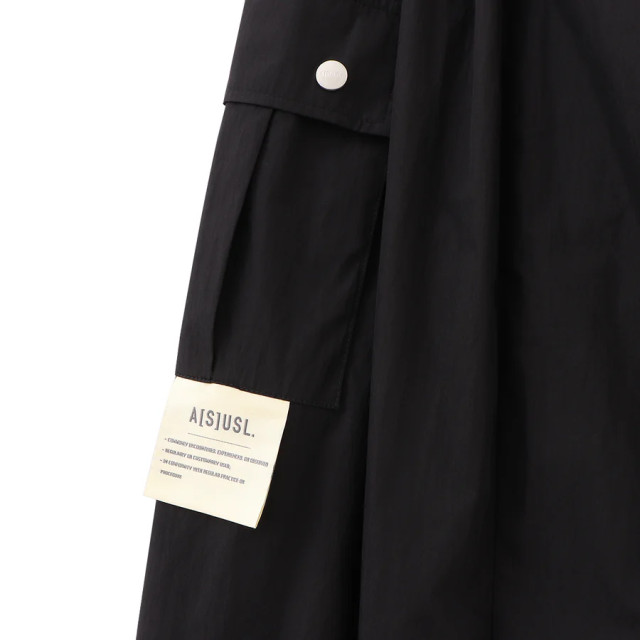 A[S]USL COTTON/NYLON POCKETS LONG DRESS