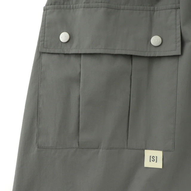 A[S]USL COTTON/NYLON POCKETS LONG DRESS