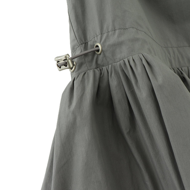 A[S]USL COTTON/NYLON POCKETS LONG DRESS